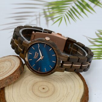 houten dames horloge