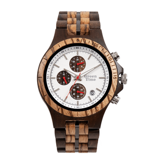 wood watch with stopwatch