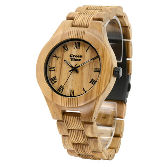 wood watch greentime