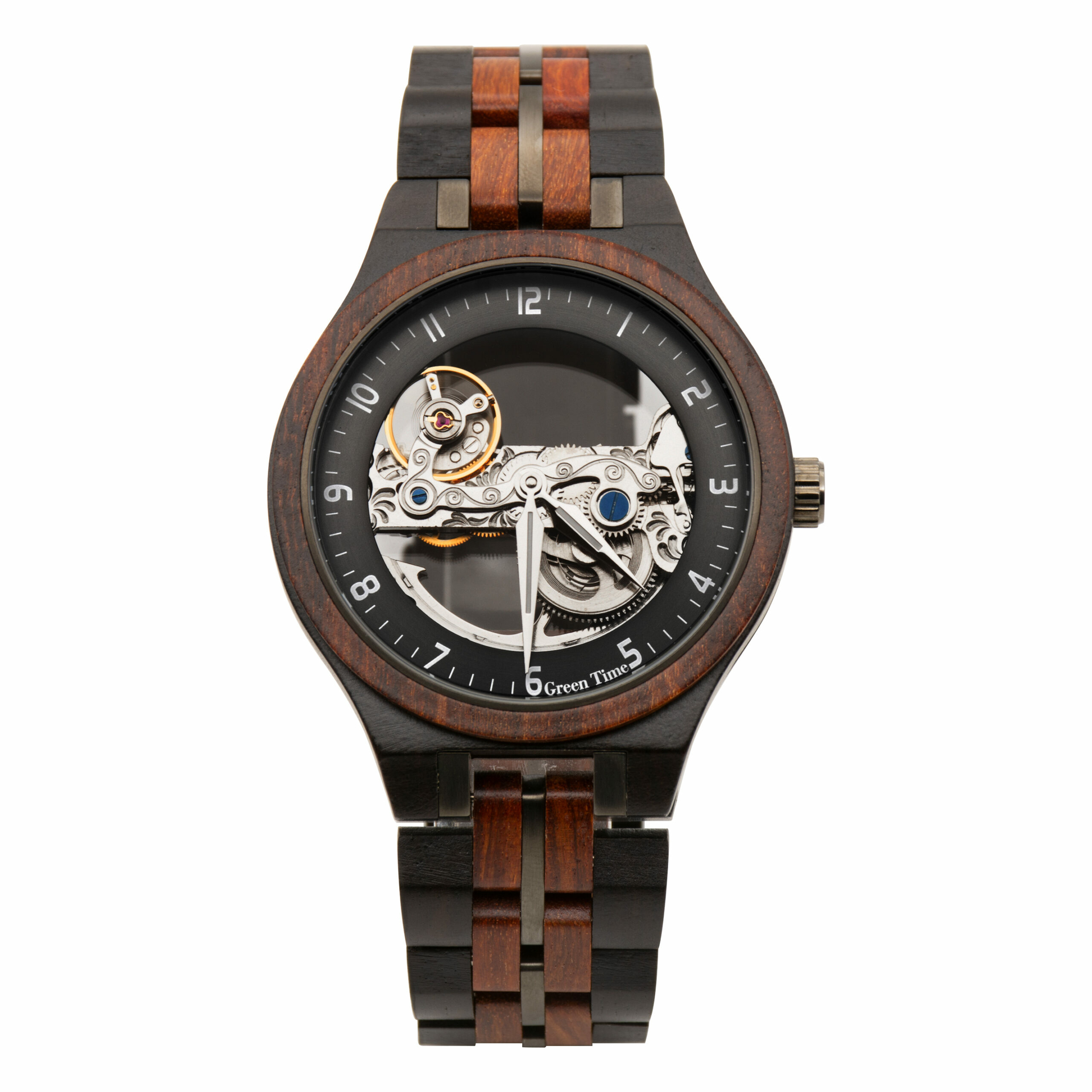 wood - heren watch houten Greentime Duurzame horloges