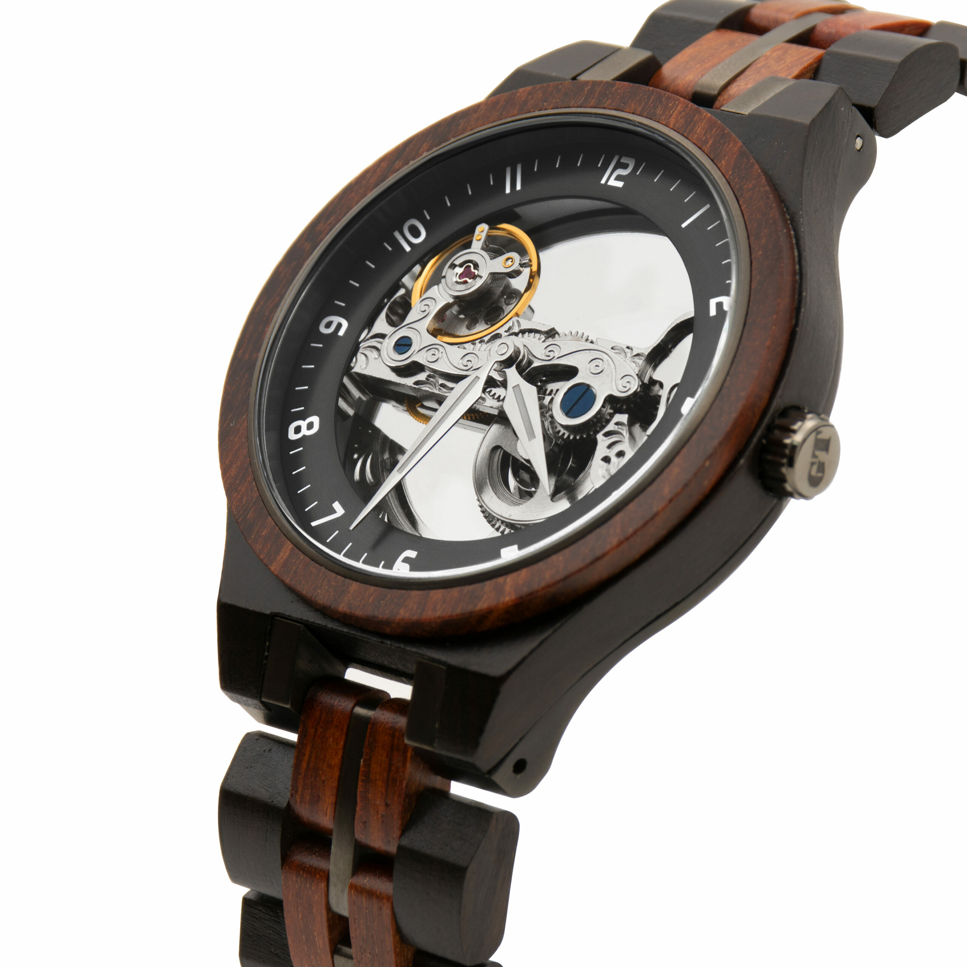 Duurzame heren wood houten - Greentime horloges watch