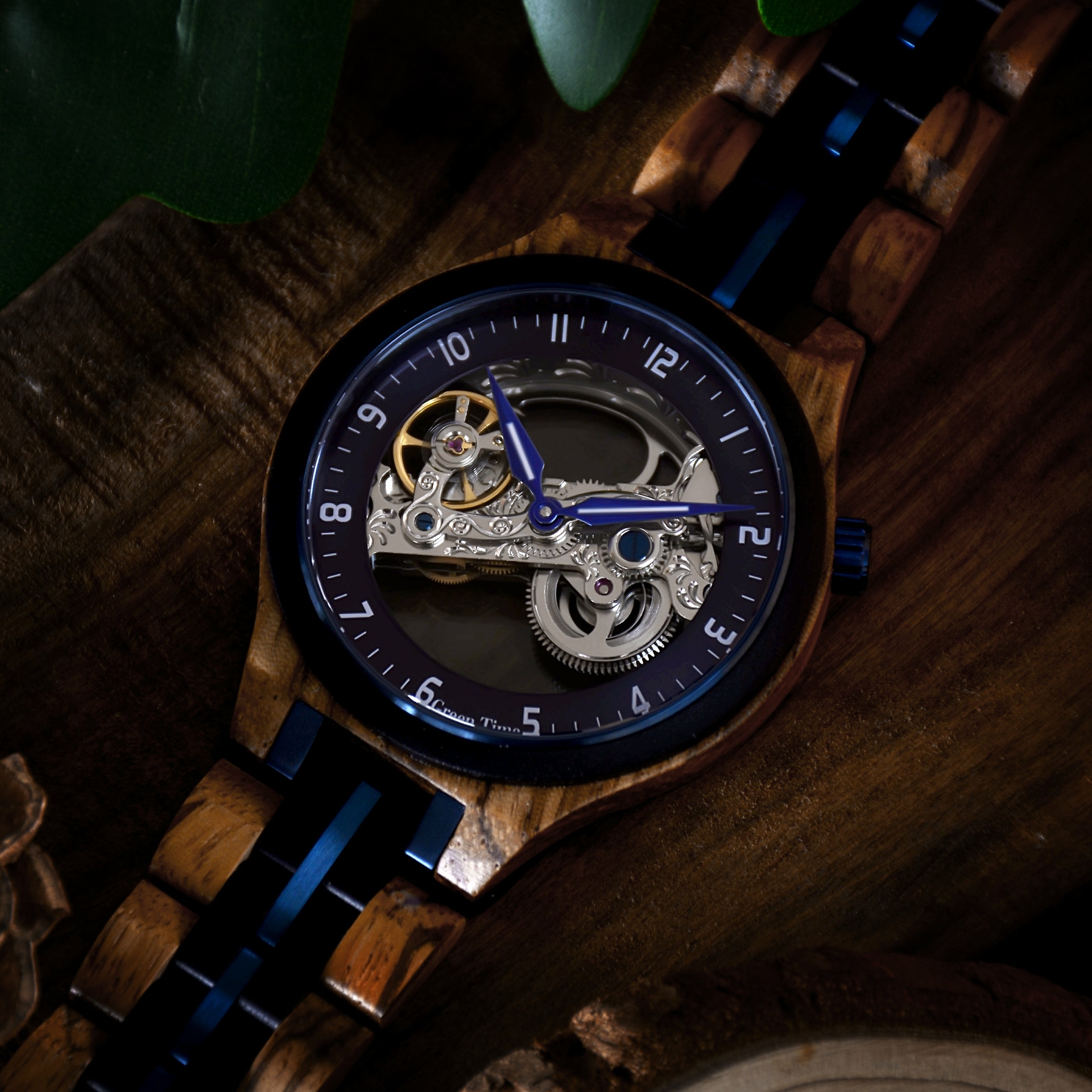 Duurzame houten heren horloges - Greentime wood watch