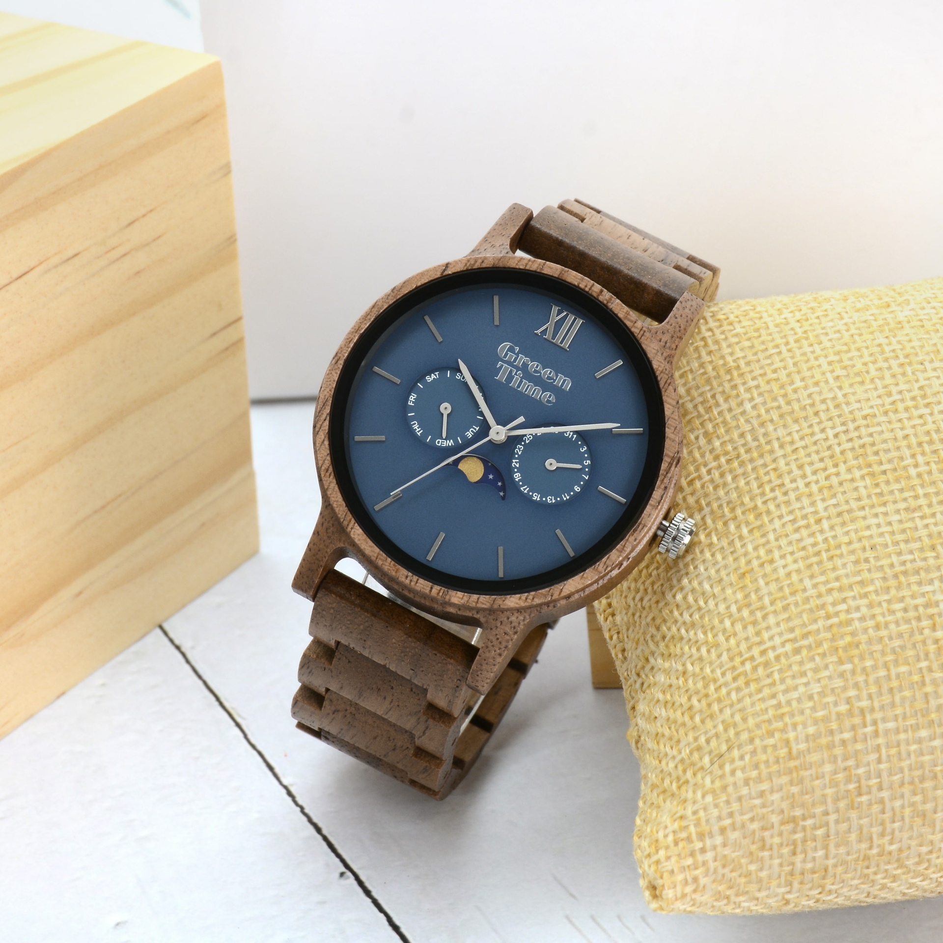 Duurzame houten GreenTime horloges - wood watch Greentime