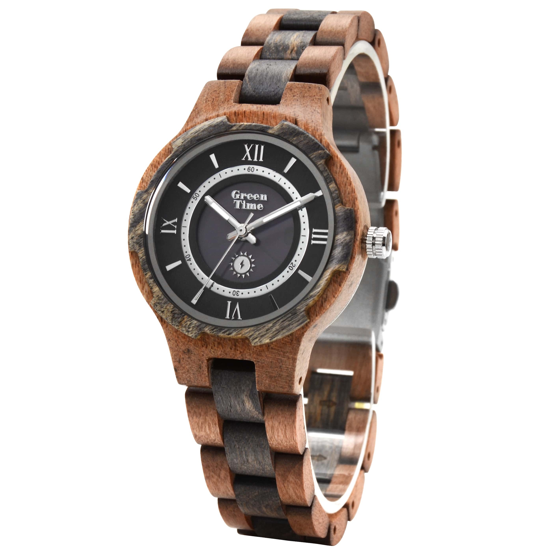 Wooden GreenTime solar - watch wood watch Greentime