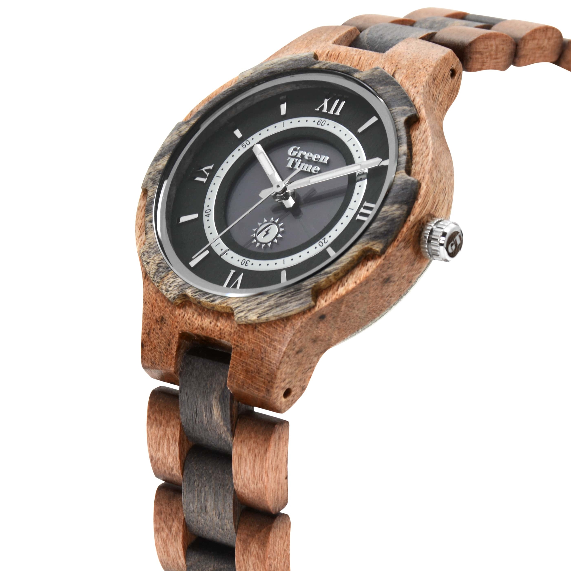 Wooden GreenTime solar watch - Greentime wood watch