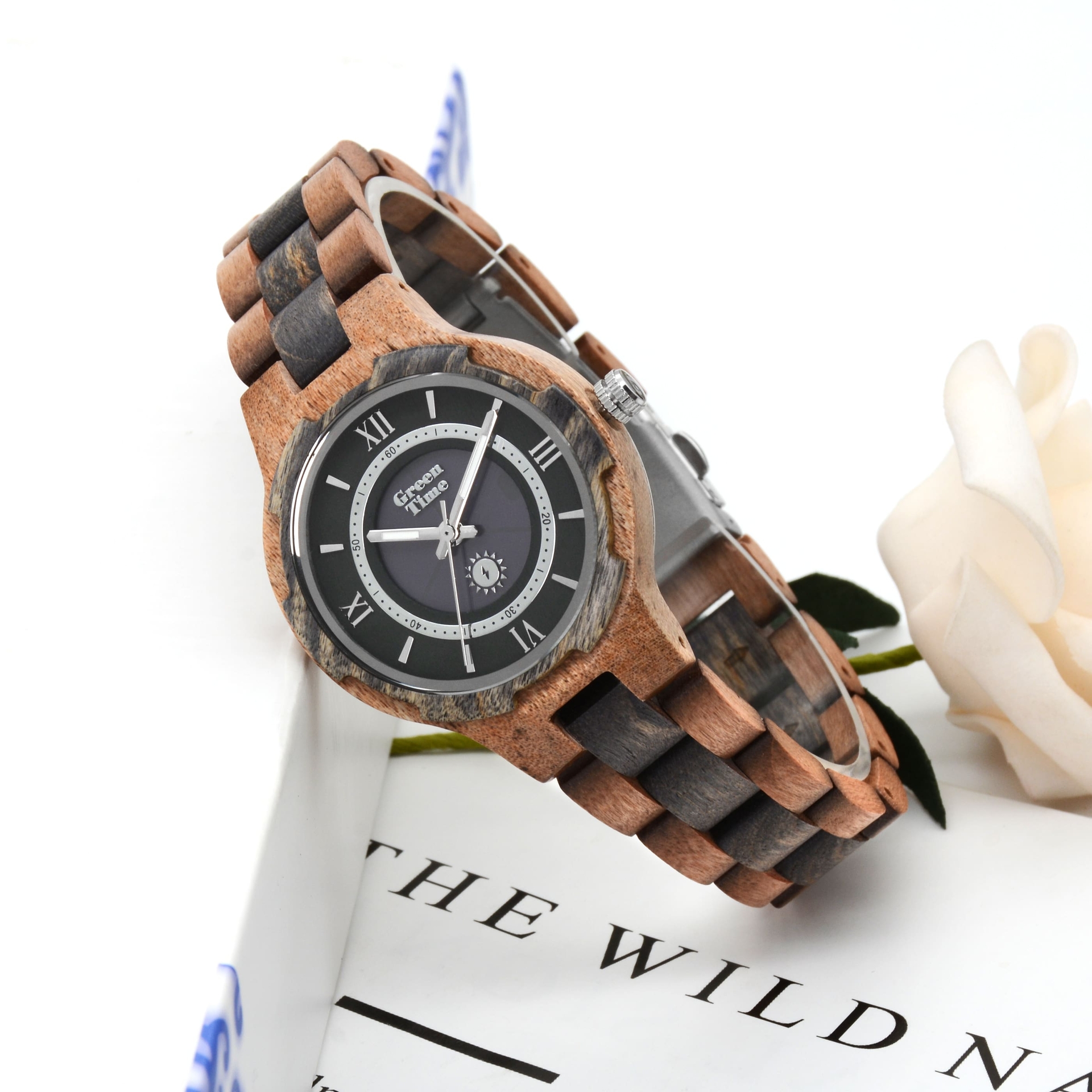 Wooden GreenTime solar watch - Greentime wood watch
